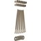 Ekena Millwork Premium Barn Door Flat Track Mounting Hardware for 1 3/4" Door, White Bronze GB60014MWZ - alternate 3